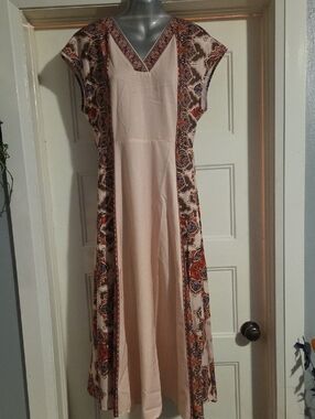 Bohemian Cream Maxi Dress